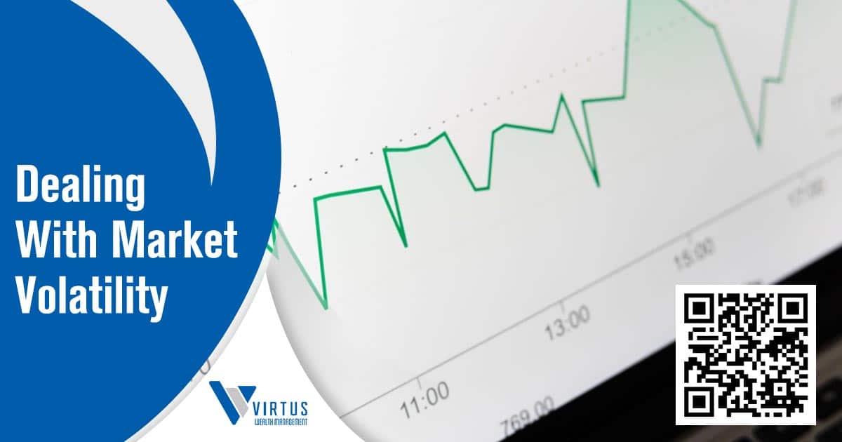 Market volatility graphic illustrating investment uncertainty