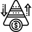 Stylized icon with triangle, arrows, and lightning bolt symbol, representing energy flow and efficiency.