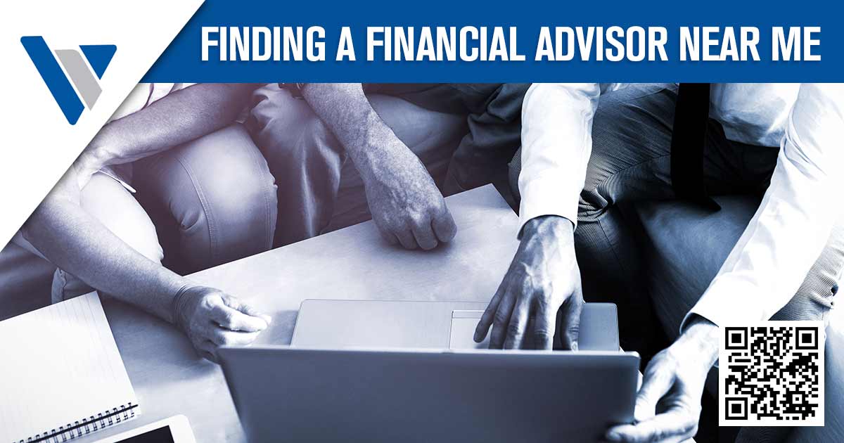 Financial advisor search graphic