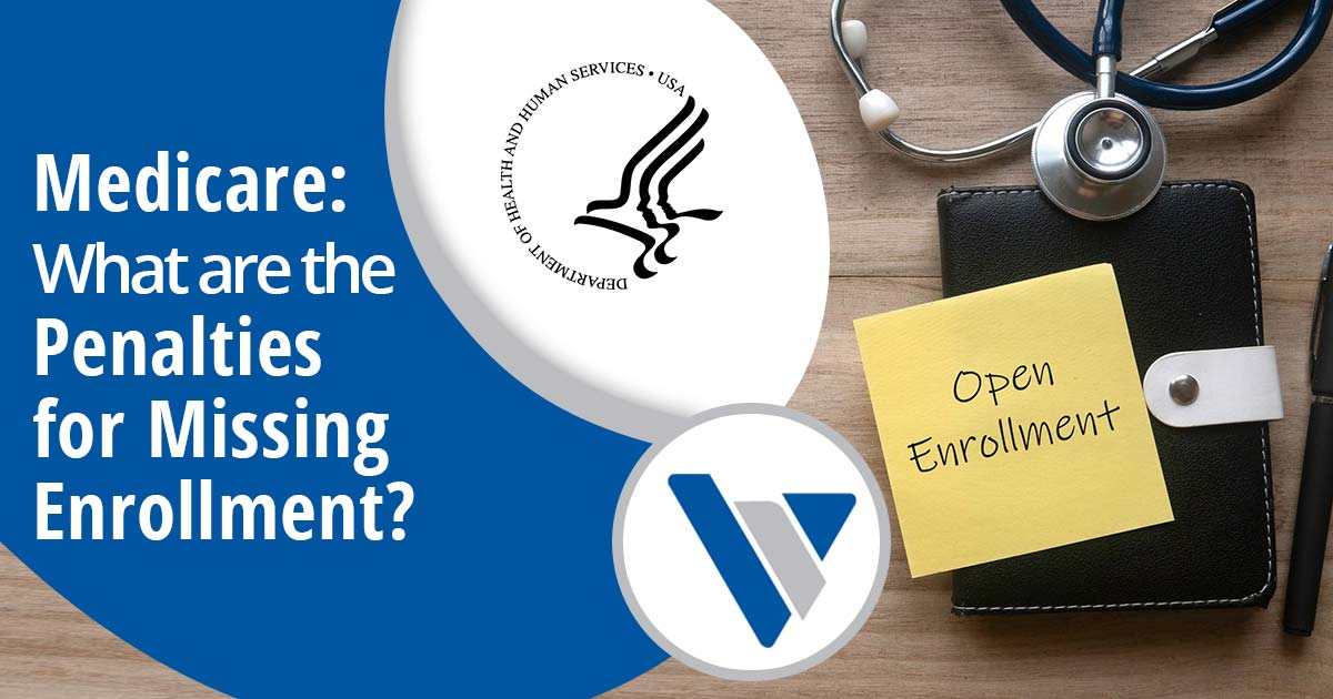 Medicare enrollment graphic with stethoscope and Open Enrollment note