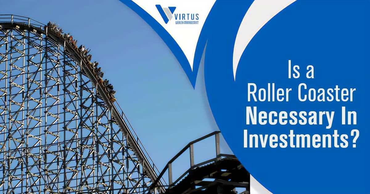 Roller coaster representing investment market volatility