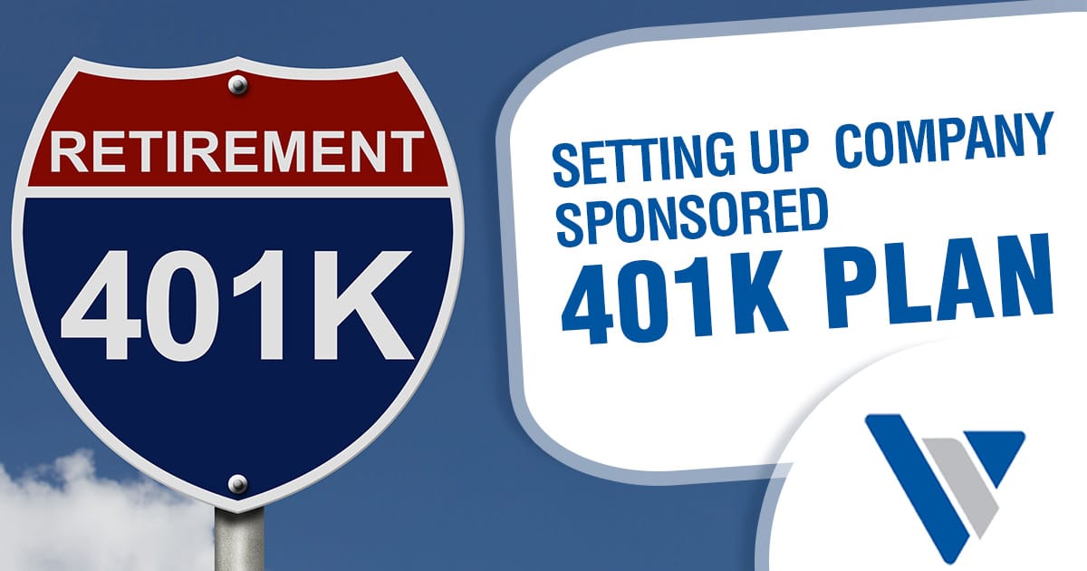 A highway styled sign reading "Retirement 401k" against a blue sky background.