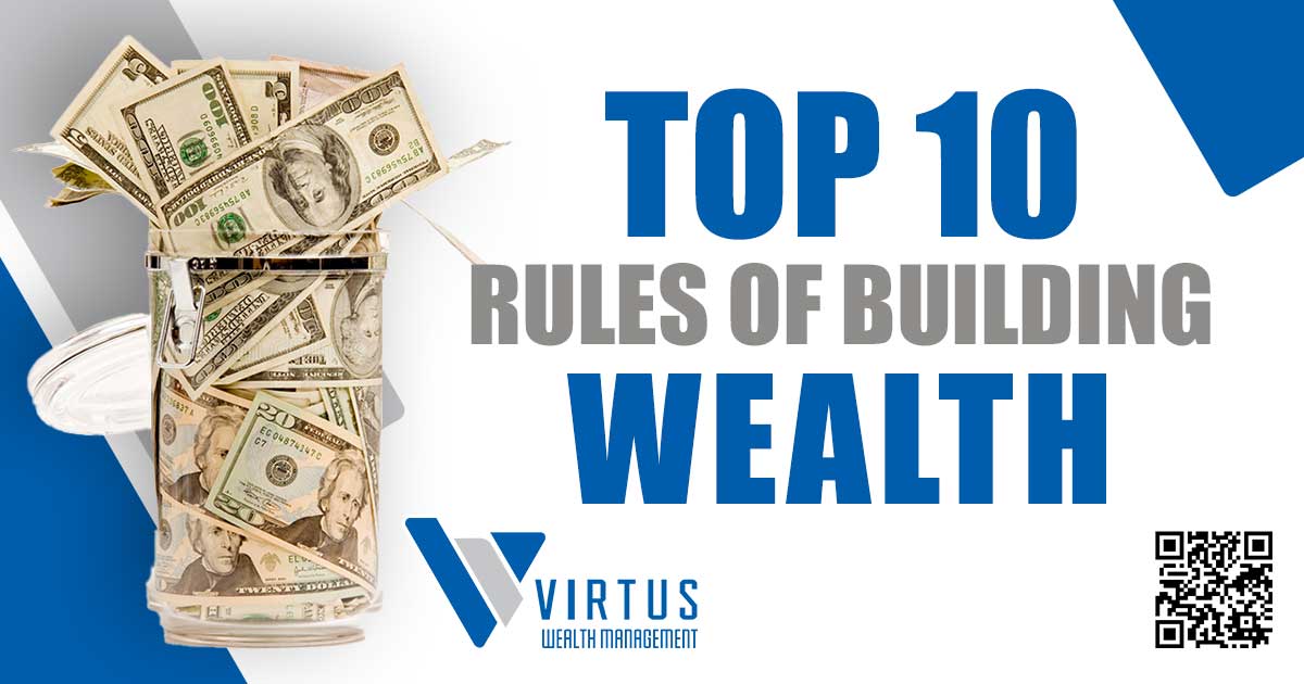 Glass jar filled with U.S. dollar bills for a wealth-building graphic