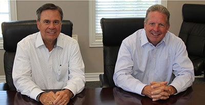 Photo of Charles Elhoff, CFP®, ChFC, CLU, Wealth Advisor and Brian Tillotson, CPWA®, Certified Private Wealth Advisor℠ in Southlake, Texas offices of Virtus Wealth financial advisors