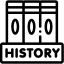 Icon representing history, featured on Virtus Wealth Management website, highlighting their services.