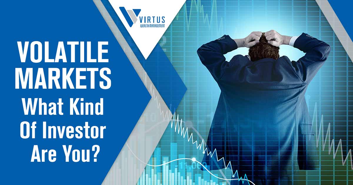 Financial graphic about investor behavior during volatile markets
