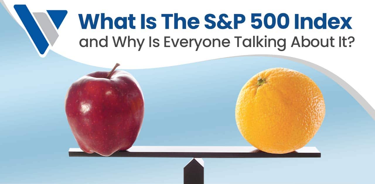 Financial graphic explaining the S&P 500 Index