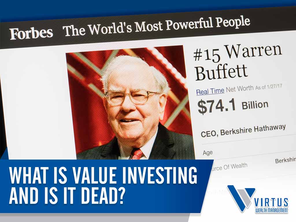 Virtus Wealth Management graphic asking what value investing is and whether it is still relevant